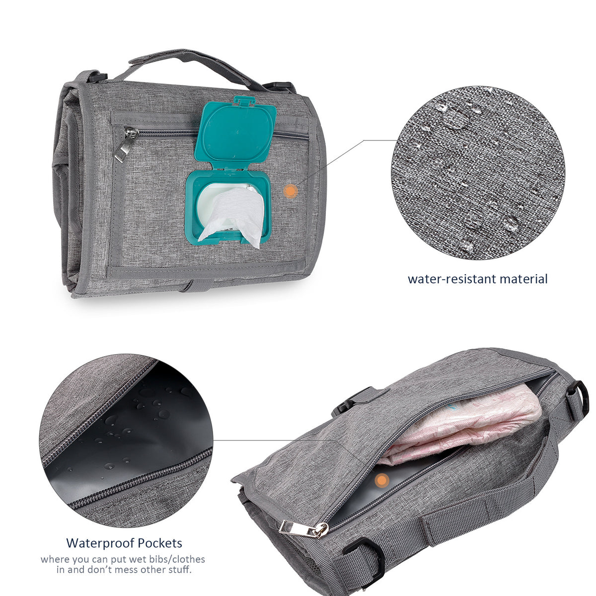 Portable Baby Changing Mat- Waterproof & Foldable